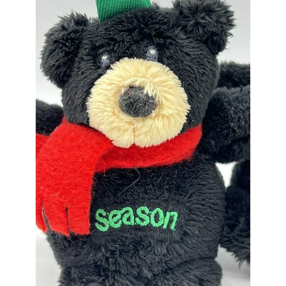 Gund Holiday Hangers Plush Bears Season Greetings Stuffed Animal Christmas 88367 - Picture 2 of 7